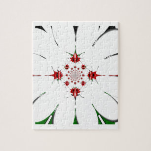Lebhafte Republik Kenia Schild Flagge Kaleidoskop Puzzle