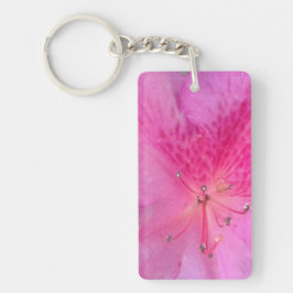 Lebhafte rosa Blume Akryllisch Schlüsselanhänger