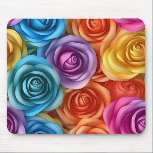 Lebhafte Rose Mousepad