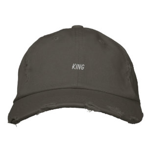 Lebhafte Rote Kappe mit King Custom Printed Text