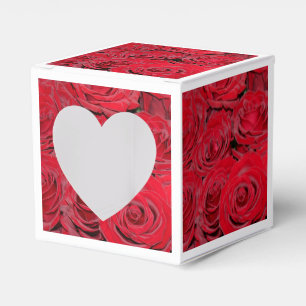 Lebhafte Rote Rosen Geschenkschachtel