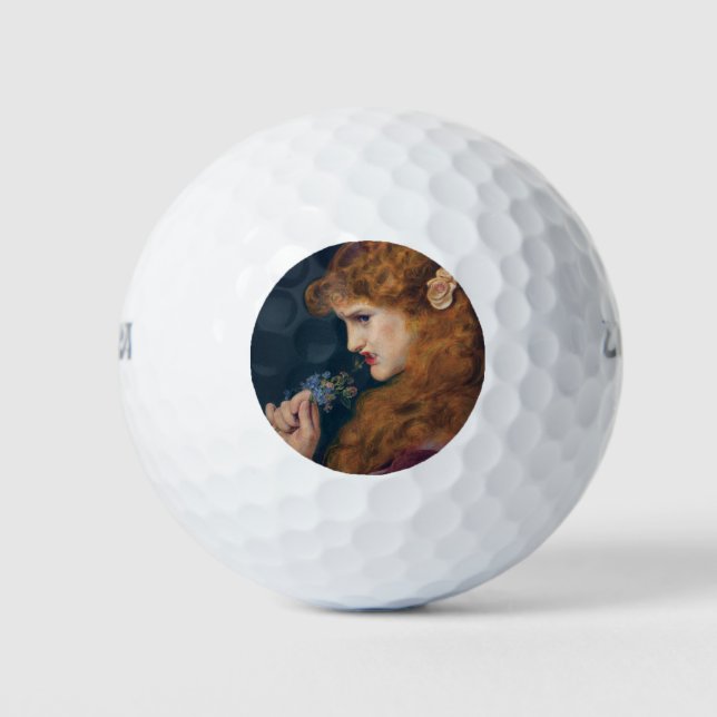 Lebhafte Rothaarfrauen (Schatten der Liebe) (Schei Golfball (Vorderseite)
