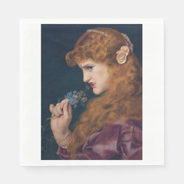 Lebhafte Rothaarfrauen (Schatten der Liebe) (Schei Serviette (Vorderseite)