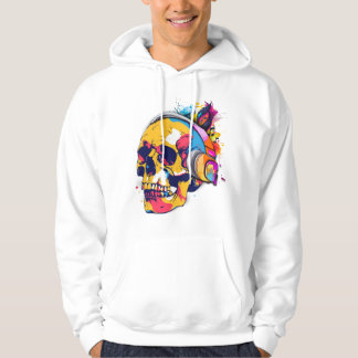 Lebhafte Schädelbeats Hoodie