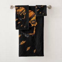 Lebhafte Skulls Monarch Butterfly Kunst