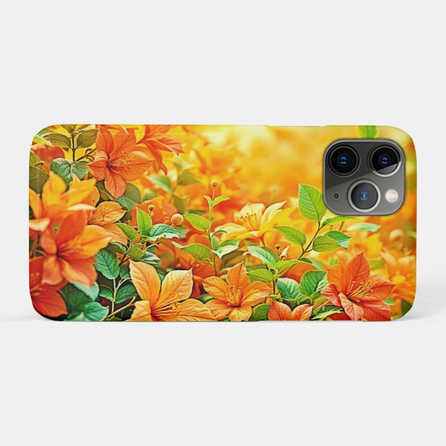 Lebhafte Sommer-Blume Case-Mate iPhone Hülle (Rückseite (Horizontal))
