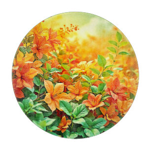 Lebhafte Sommer-Blume Schneidebrett