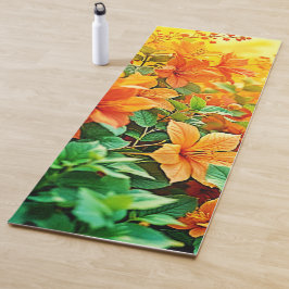 Lebhafte Sommer-Blume Yogamatte
