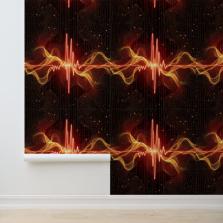 Lebhafte Soundwave Energy Art Tapete