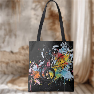 Lebhafte Splashy Music Lover's Tote Bag