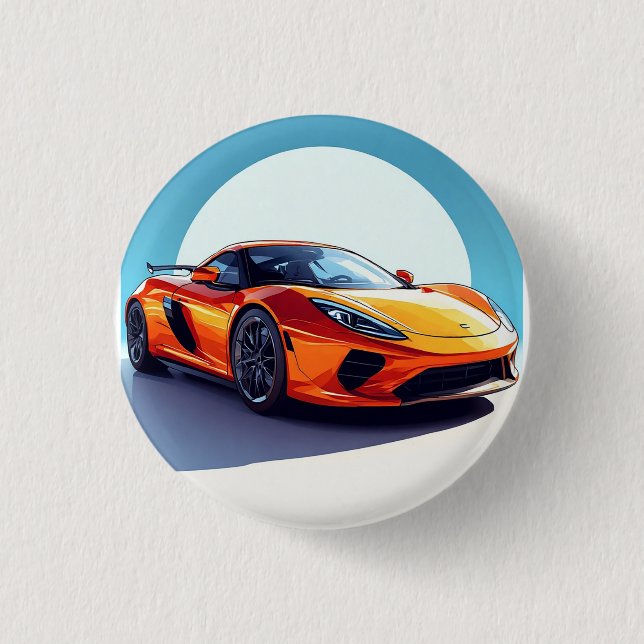 Lebhafte Sportwagen mit modernem Design Button (Vorderseite)