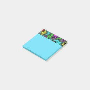 Lebhafte Sprinklerflora Post-it Klebezettel