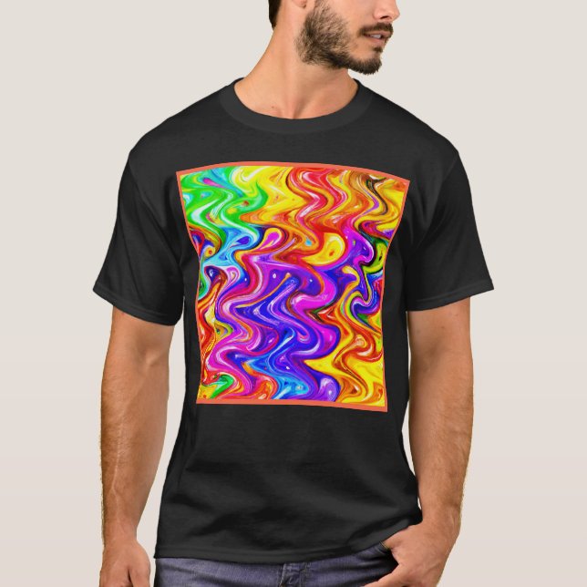 Lebhafte Stilkunst T-Shirt (Vorderseite)
