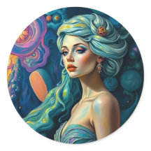 Lebhafte surreale Porträtkunst