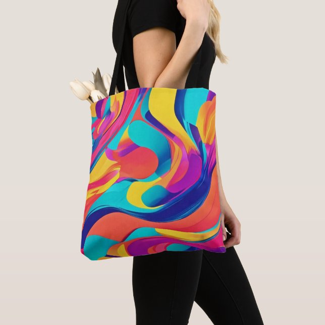 Lebhafte Swirling Abstrakte Kunst (Von Nahem)