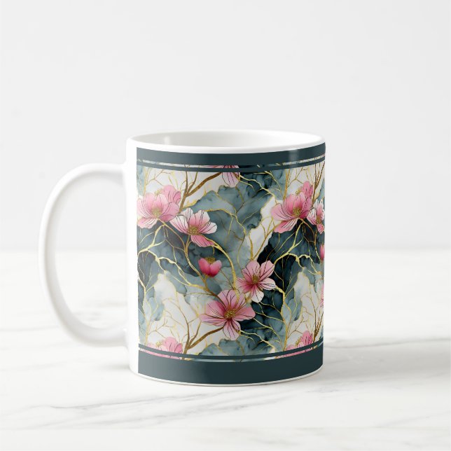 Lebhafte Tasse mit asiatischem Design (Links)
