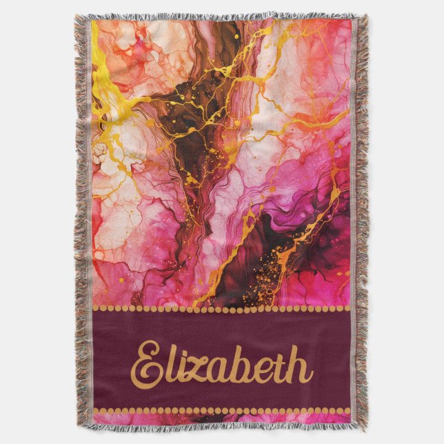 Lebhafte Tintenfusion Decke (Vorderseite Vertikal)