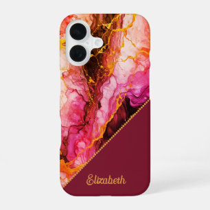 Lebhafte Tintenfusion iPhone 16 Hülle