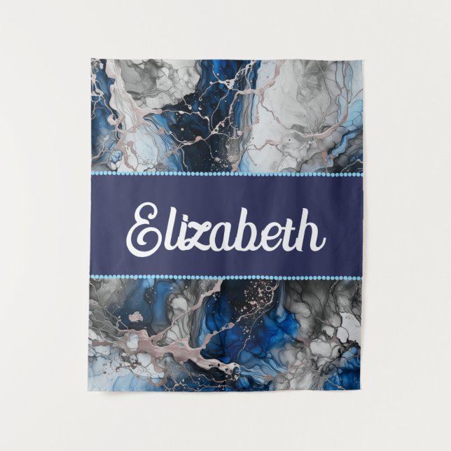 Lebhafte Tintenfusion Wandteppich (Vorderseite)