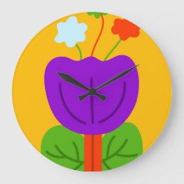 Lebhafte Tones Große Wanduhr