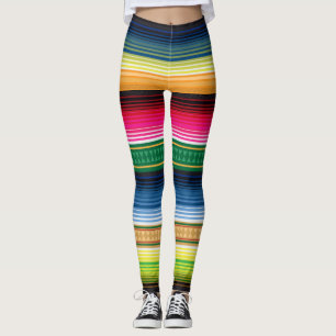 Lebhafte traditionelle mexikanische Blanket-Leggin Leggings