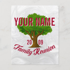 Lebhafte Tree Personalisiert Family Wiedersehen Flyer