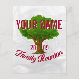 Lebhafte Tree Personalisiert Family Wiedersehen Flyer