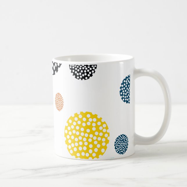 Lebhafte, trendige, coole, lustige, moderne gepunk kaffeetasse (Rechts)