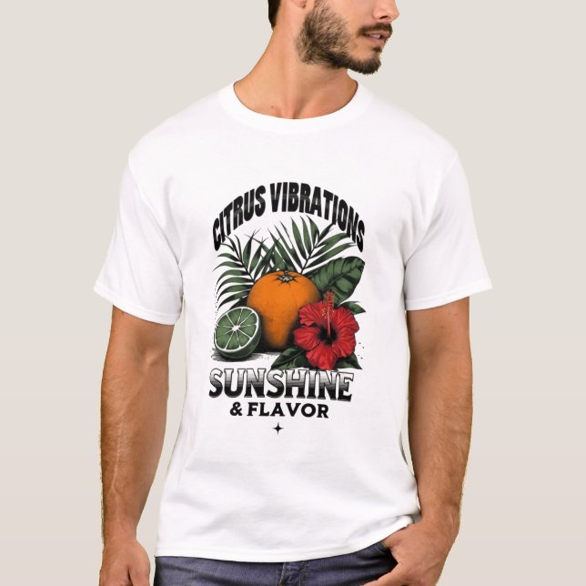Lebhafte tropische Früchte Männer-T - Shirt (Vorderseite)