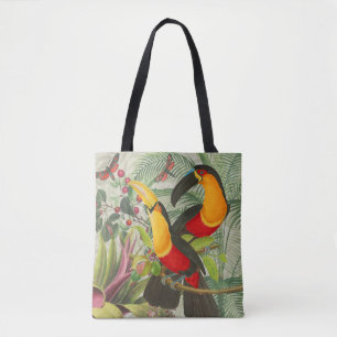 Lebhafte tropische Vögel Kunst Exotischer Dschunge