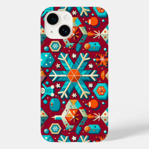 Lebhafte und bunte Weihnachtsfeiertage Case-Mate iPhone 14 Hülle