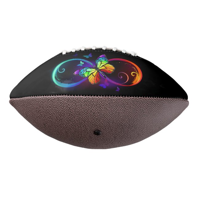 Lebhafte Unendlichkeit mit Regenbogenschmetterling Football (Gedreht 270)
