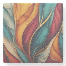 Lebhafte Untersetzer. Ein Farbspritzer auf dem Tis