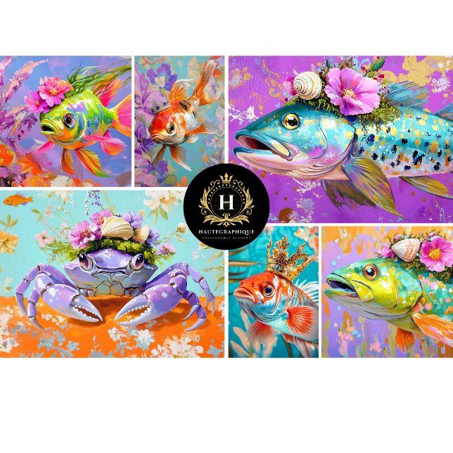 Lebhafte Vintage Blumenkrebserdekoupage Seidenpapier (Von Creator hochgeladen)