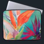 Lebhafte Vögel im Paradies Laptopschutzhülle<br><div class="desc">"Vivid Birds of Paradise" von Jennifer Paxton Parker. Die Vögel des Paradieses Blume in lebhaften Farben.</div>