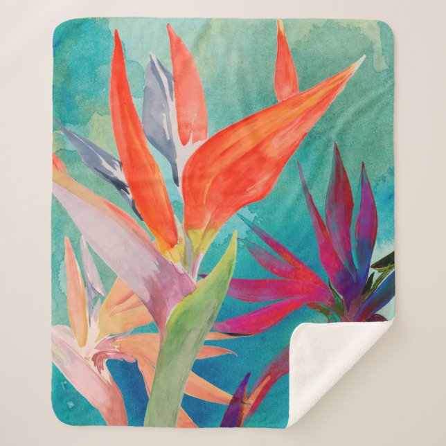 Lebhafte Vögel im Paradies Sherpadecke (Vorderseite)