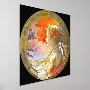 Lebhafte Wasserfarbe der Girl Foil Prinz Foliendrucke