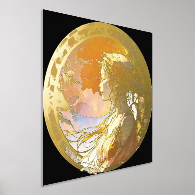 Lebhafte Wasserfarbe der Girl Foil Prinz Foliendrucke (Ablage )