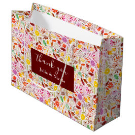 Lebhafte Wasserfarben Sommer-Tulip-Blume Hochzeit Große Geschenktüte