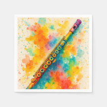 Lebhafte Wasserfarbenflute