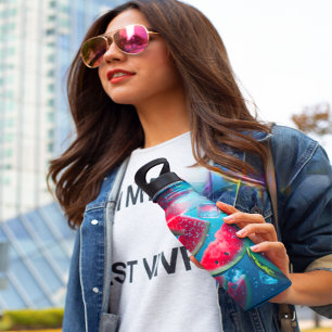 Lebhafte Wassermelonen Unterwasser-Scheiben - erfr Trinkflasche