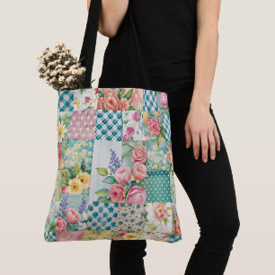 Lebhafte Watercolor Spring Floral Patchwork Samles