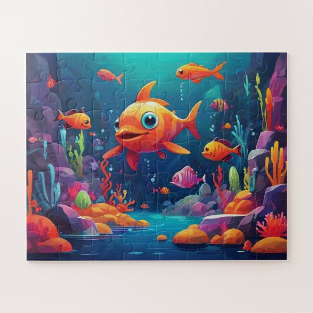 Lebhafte Welt unter dem Meer Puzzle (Horizontal)