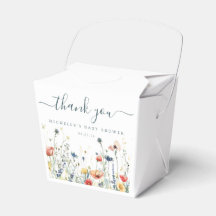 Lebhafte Wildblume Babydusche