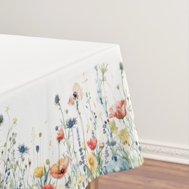 Lebhafte Wildblume Tablecloth Tischdecke (Beispiel)