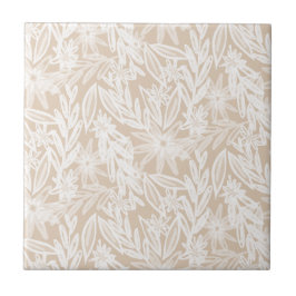 Lebhafte Wildnis der Gartenblüten Fliese