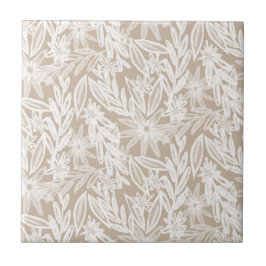 Lebhafte Wildnis der Gartenblüten Fliese