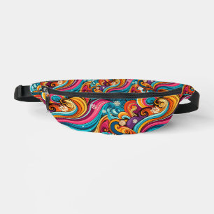 Lebhafte Wirbel des Winterblicks Bauchtasche