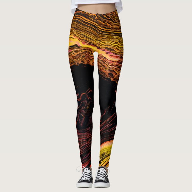 Lebhafte Wirbel Leggings (Vorderseite)
