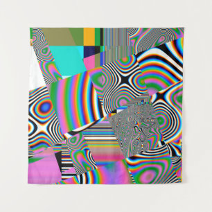 Lebhafter abstrakter Hintergrund. Farbiges Muster. Wandteppich